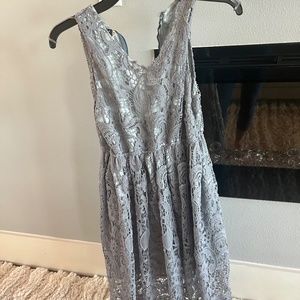 Beautiful gray lace dress